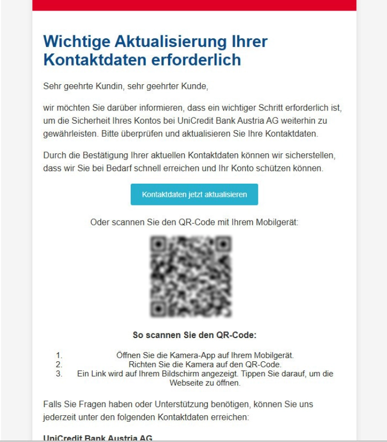 Phishing Nachricht 