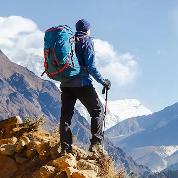 Wanderer in den Bergen