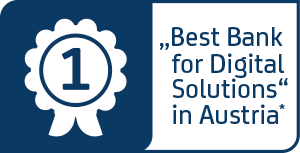 Auszeichnung "Best Bank for Digital Solutions in Austria"