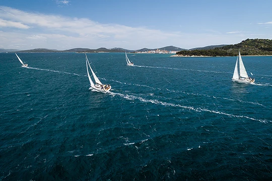 sailing boats at the sea